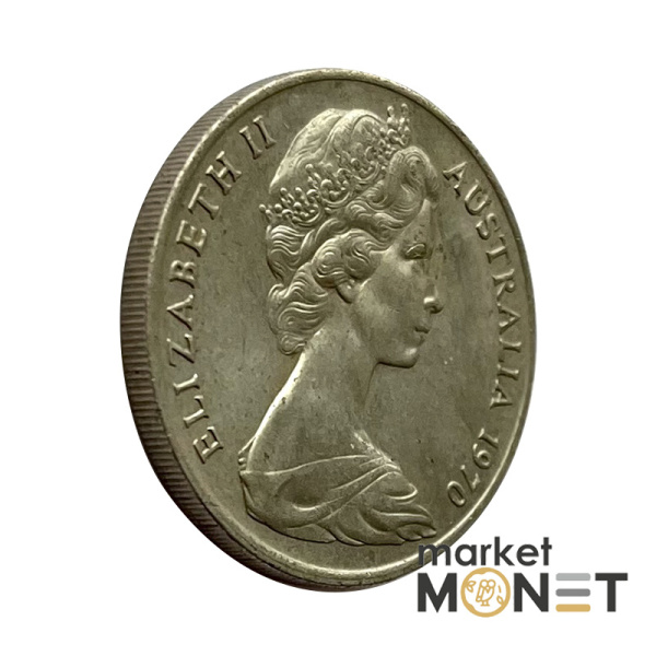 Монета 20 центів 1970 року Австралія 11.3 г  Королева Єлизавета II
