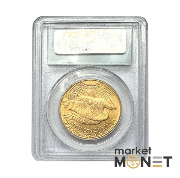 Золота монета 20 доларів 1924 США 900 33.5 г. у слабі MS 64