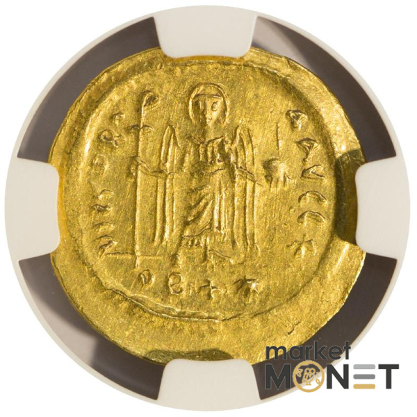 Золота монета 602 - 610 років Солід Фокі Константинополь в слабі Ch AU Золота монета 602 - 610 років Солід Фокі Константинополь в слабі Ch AU