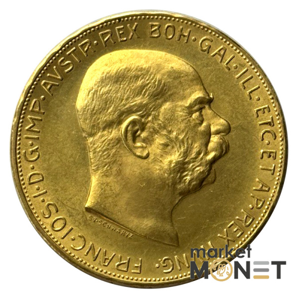 Золота монета 100 крон 1915 рік Австрія 900 Франц Йосиф I