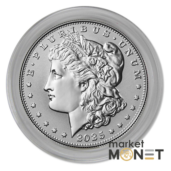 Набір з двох срібних монет 1 долар 2025 «Морган та долар Миру»