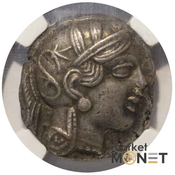 Срібна монета 440-404 до н.е. Греція Афінська тетрадрахма