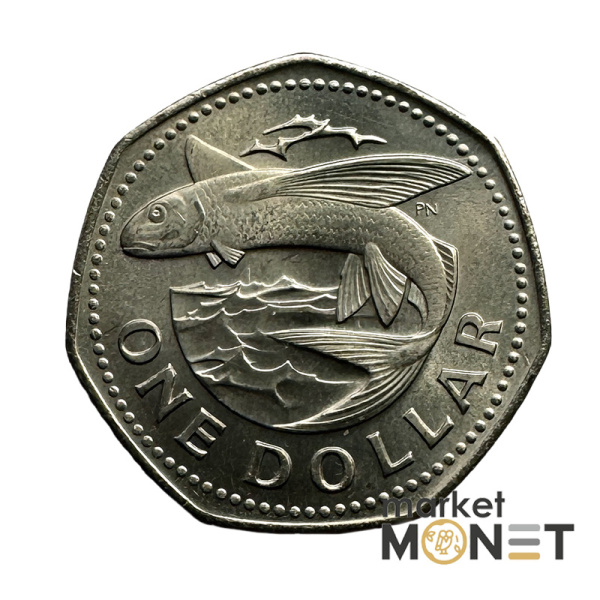 Монета 1 долар 1975 Барбадос (5.1)