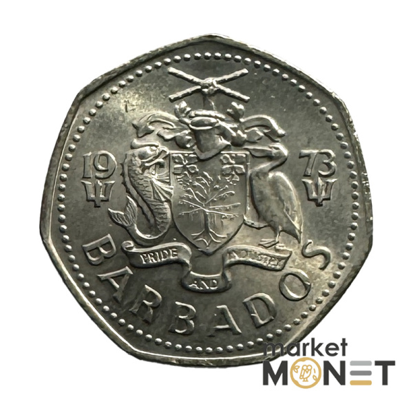 Монета 1 долар 1975 Барбадос (5.1)