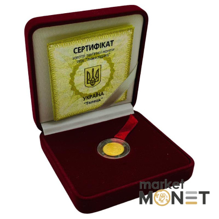 Золота монета 2 грн "Телець" 2006 Україна