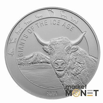 Срібна монета 5 седі 2021 Гана 999 1 Oz Тур