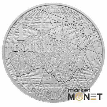 Срібна монета 1 долар 2021 Австралія 999 1 Oz Під південним небом