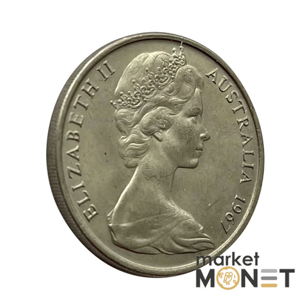 Монета 20 центів 1967 року Австралія 11.3 г Королева Єлизавета II