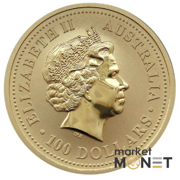 Золота монета "Рік Мавпи" Lunar 1 Series 100 доларів 2004 Австралія Золота монета "Рік Мавпи" Lunar 1 Series 100 доларів 2004 Австралія