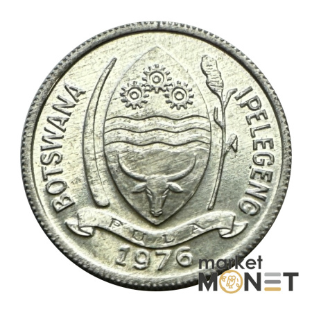 Монета 1 тхебе 1976 Ботсвана (1)