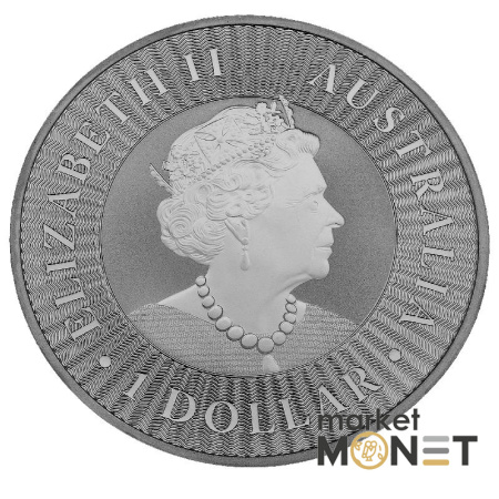 Срібна монета 1 долар 2021 Австралія 999 1 Oz Австралійський кенгуру