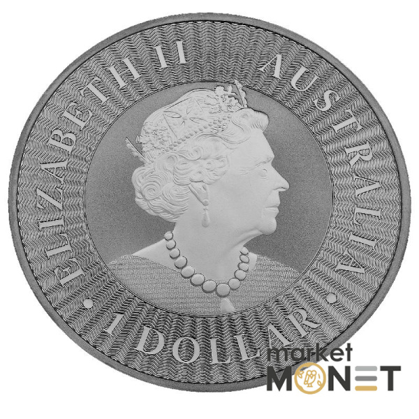 Срібна монета 1 долар 2021 Австралія 999 1 Oz Австралійський кенгуру