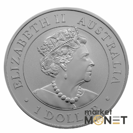 Срібна монета 1 долар 2021 Австралія 999 1 Oz Ему