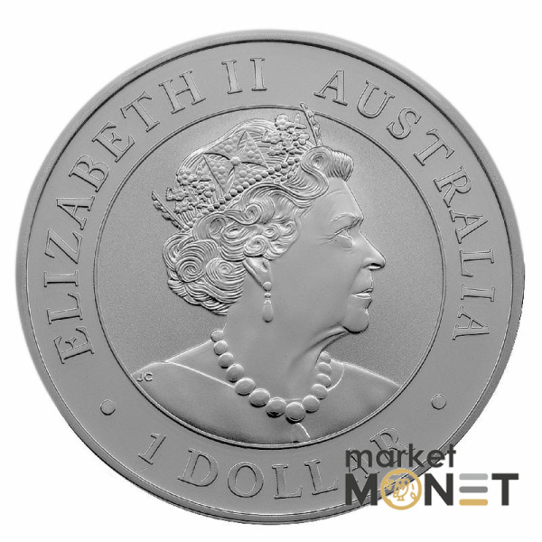 Срібна монета 1 долар 2021 Австралія 999 1 Oz Ему