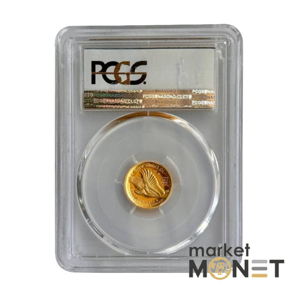 Золота монета 10 доларів 2018 США 1/10 oz Леді Ліберті - Американська свобода в слабі PCGS PR69DCAM