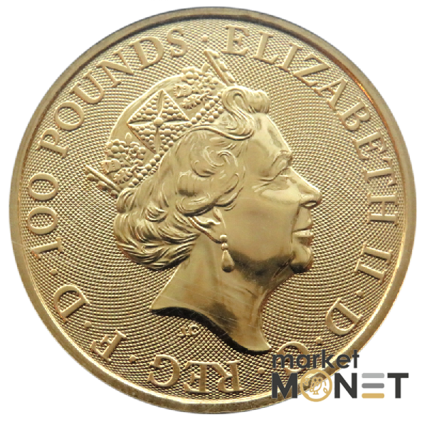 Золота монета 100 фунтів 2019 Великобританія 9999 1 Oz Сокіл Плантагенетів (Звірі королеви) Золота монета 100 фунтів 2019 Великобританія 9999 1 Oz Сокіл Плантагенетів (Звірі королеви)