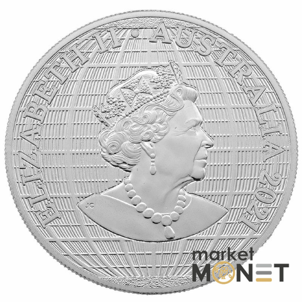 Срібна монета 1 долар 2021 Австралія 999 1 Oz Під південним небом