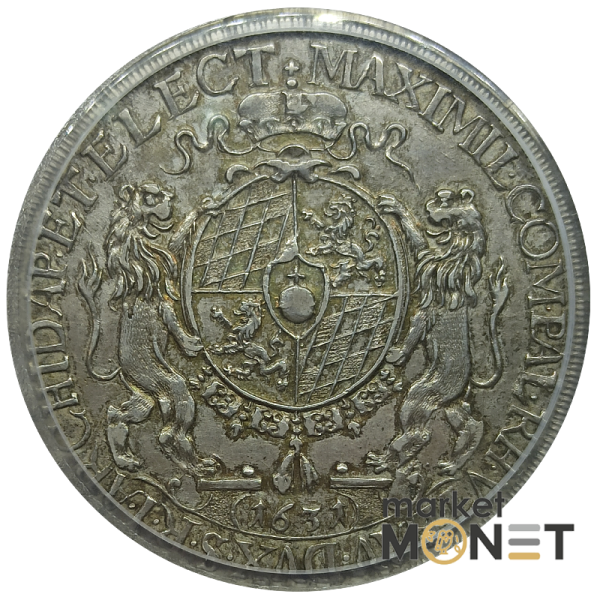 Срібна монета 1 талер 1631 року Баварія Німеччина