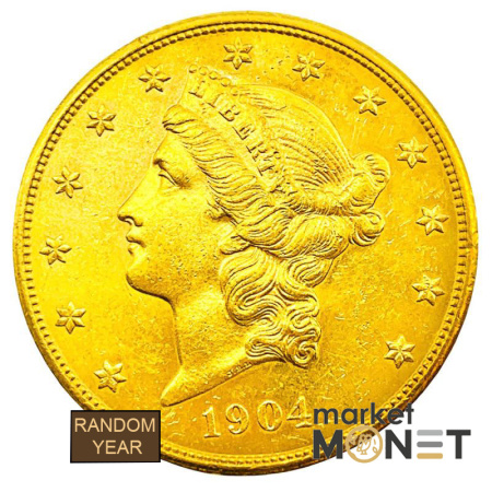 Золота монета 20 доларів США