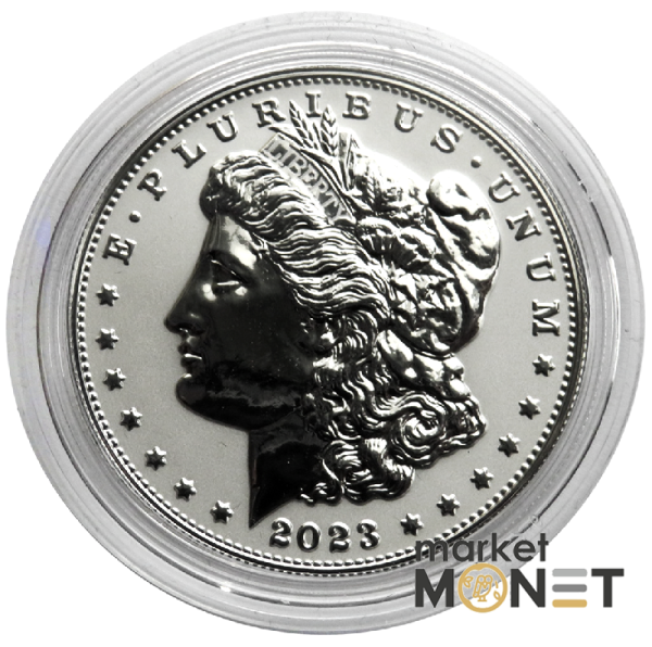 Набір з двох срібних монет 1 долар 2023 «Морган та долар Миру»