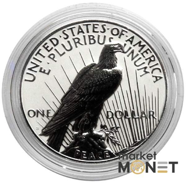 Набір з двох срібних монет 1 долар 2023 «Морган та долар Миру»