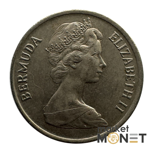 Монета 10 центів 1970 Бермудські Острови Королева Єлизавета II (4.18)