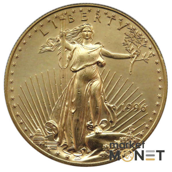 Золота монета 1 oz Американський Орел 50 доларів 1996 США Золота монета 1 oz Американський Орел 50 доларів 1996 США