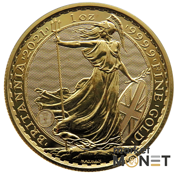 Золота монета 100 фунтів Британія 2021 Великобританія