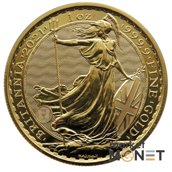 Золота монета 100 фунтів Британія 2021 Великобританія Золота монета 100 фунтів Британія 2021 Великобританія