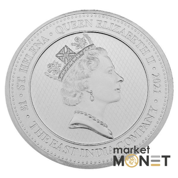 Срібна монета 1 фунт 2021 Великобританія 999 1 Oz Янгол Наполеона