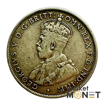 Срібна монета 1 флорін 1936 року Австралія 925 Король Георг V