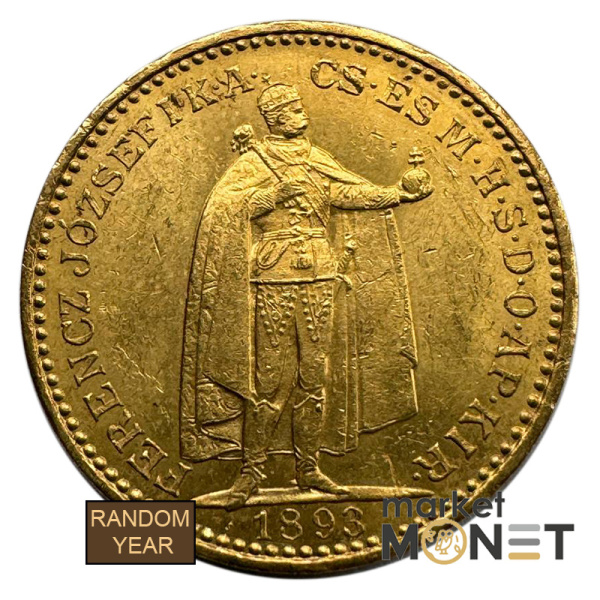 Золота монета 20 крон Угорщина 900 6,77 г.