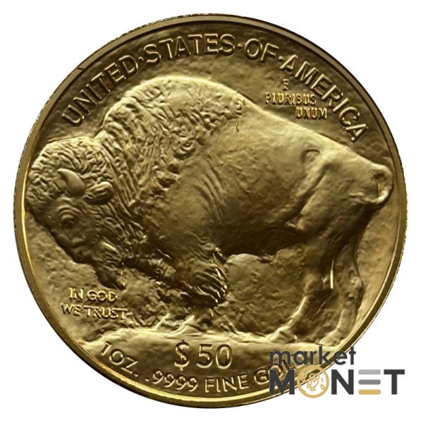 Золота монета 50 доларів 2024 США 9999 1oz Американський бізон