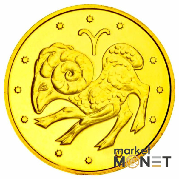 Золота монета 2 грн "Овен" 2006 Україна