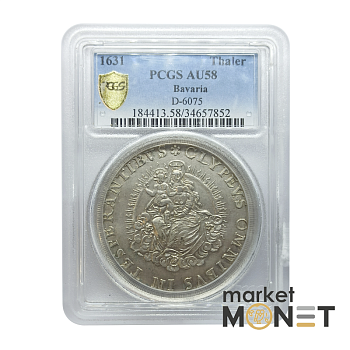 Срібна монета 1 талер 1631 року Баварія Німеччина