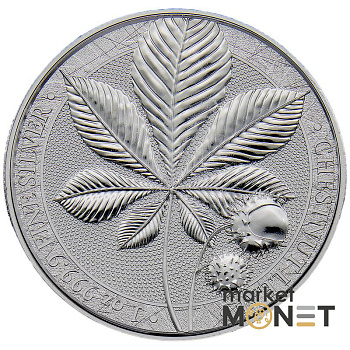 Срібна монета 5 марок 2021 Німеччина 999 1 Oz Каштан