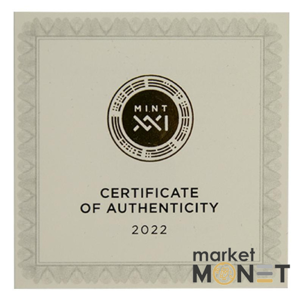 Срібна монета 5 доларів "Воїн Азовсталі"  Ніуе  2022 р