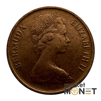 Монета 1 цент 1973 Бермудські Острови Королева Єлизавета II (4.16)