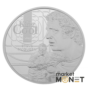 Срібна монета 5 доларів 2021 Самоа 999 1 Oz Стів Макквін