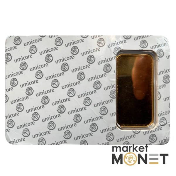 Золотий злиток 100 грамів umicore Золотий злиток 100 грамів umicore