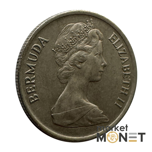 Монета 10 центів 1970 Бермудські Острови Королева Єлизавета II (4.18)