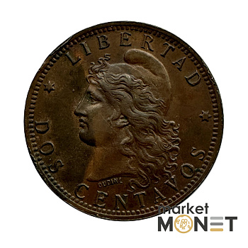 Монета 2 цента 1894 Аргентина (6.1)