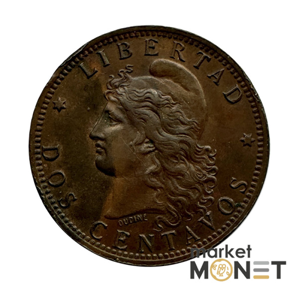 Монета 2 цента 1894 Аргентина (6.1)