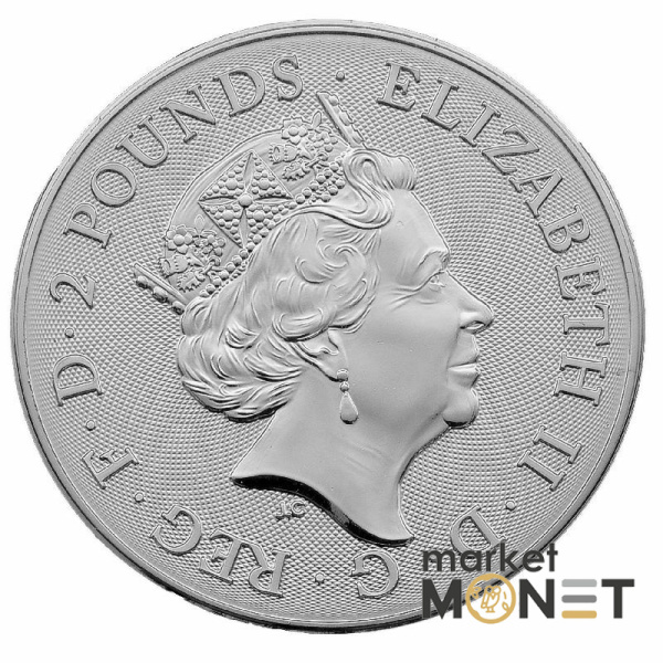 Срібна монета 2 фунти 2021 Великобританія 999 1 Oz The Who