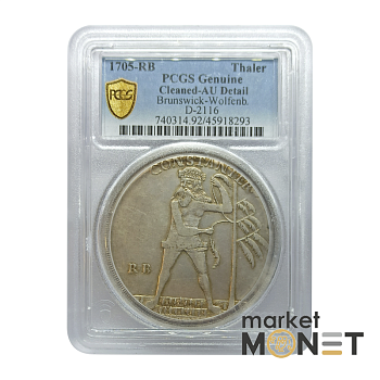 Срібна монета 1 талер 1705 Брауншвейг Німеччина