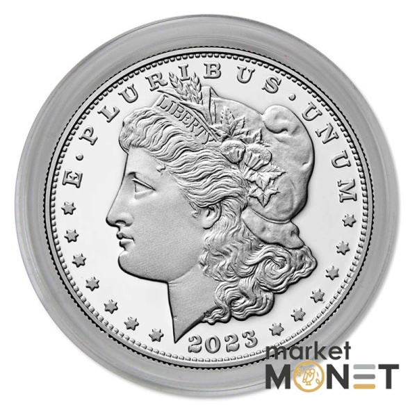 Срібна монета 1 долар 2023 рік, США. Morgan Silver Dollar 2023