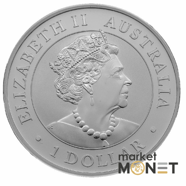 Срібна монета 1 долар 2021 Австралія 999 1 Oz Австралійський Брамбі