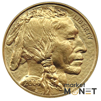 Золота монета 1oz Американський Бізон (Баффало) 50 доларів 2009 США Золота монета 1oz Американський Бізон (Баффало) 50 доларів 2009 США